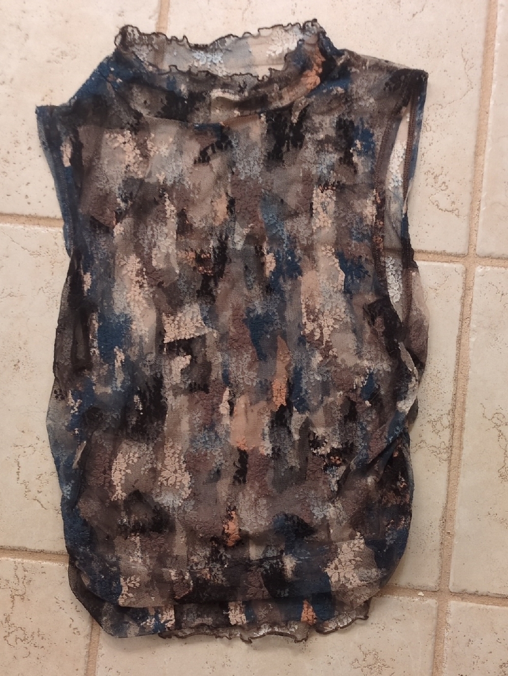 Free People Sheer Mock Neck Tank